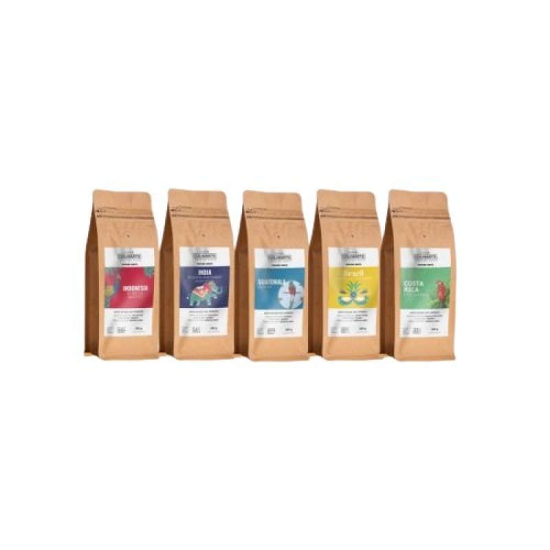 Pachet 5 x cafea boabe de origine Mix 3